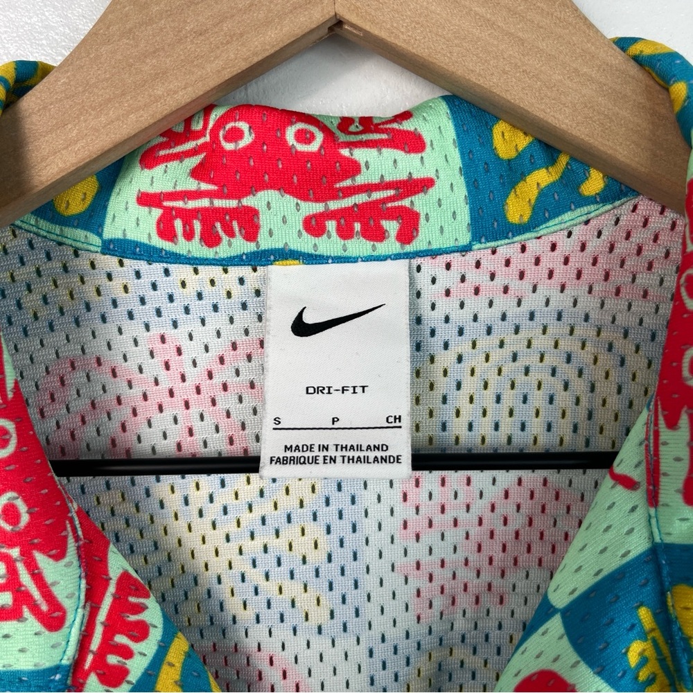 Nike Dri-FIT Men's Spring Button Down Mesh Top Mint - Picture 7 of 9